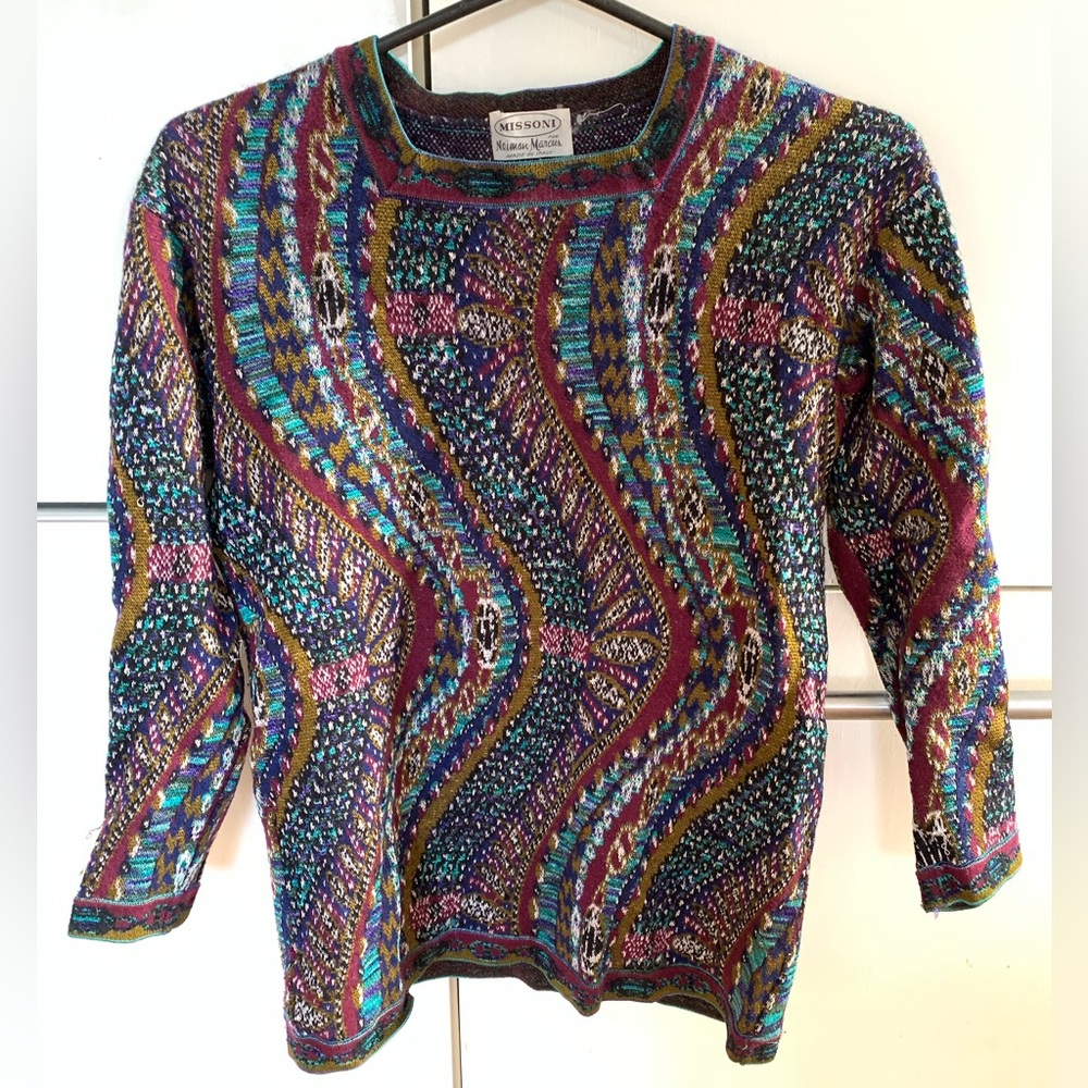 Vintage Missoni for Nieman Marcus sweater made in Italy XS/S